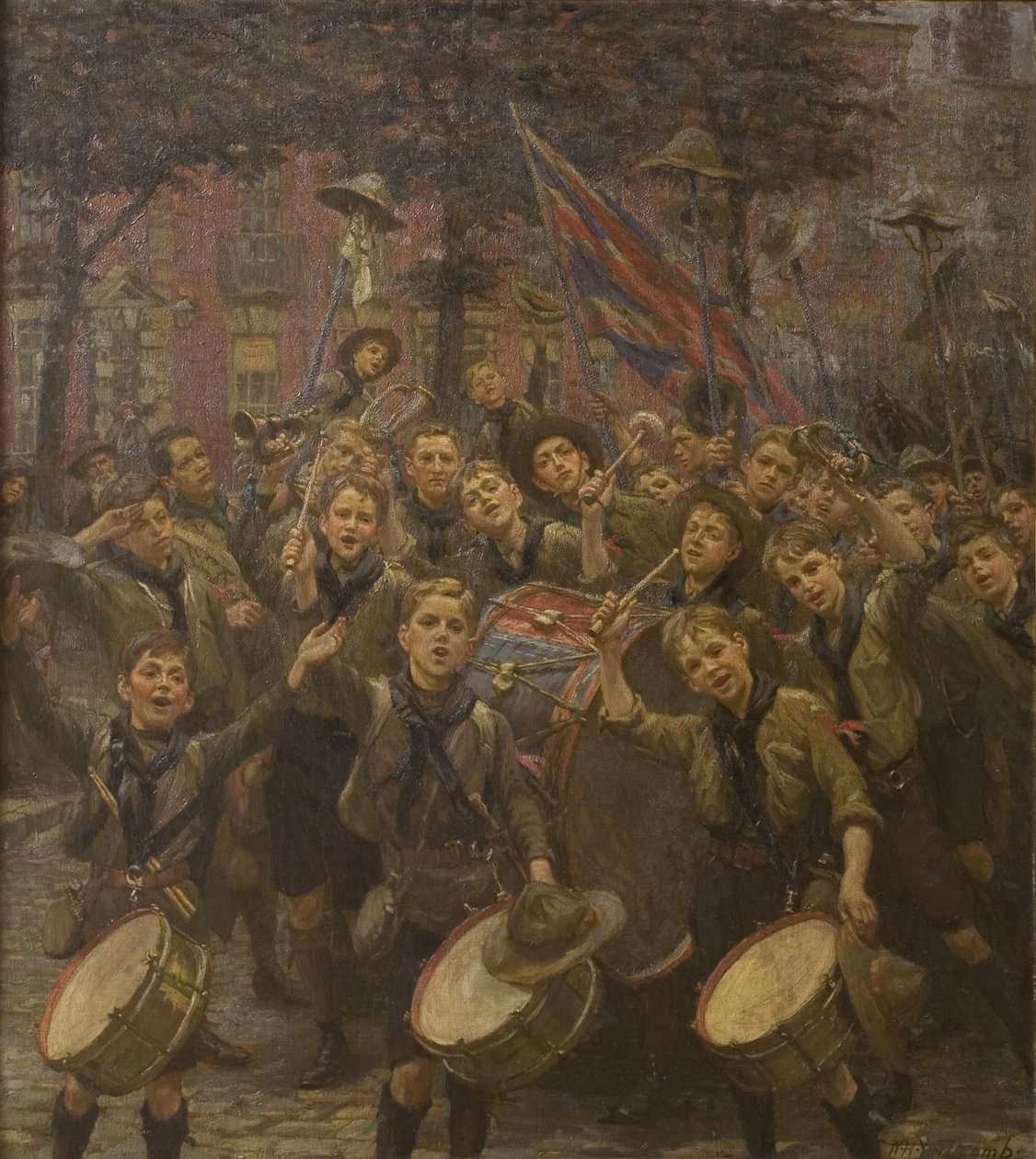 Wiwatowanie szefa skautów, Dowry Square, Hotwells autorstwa William Holt Yates Titcomb