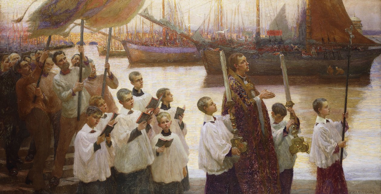 Dzień Krzyża Świętego, Kornwalia, autorstwa William Holt Yates Titcomb