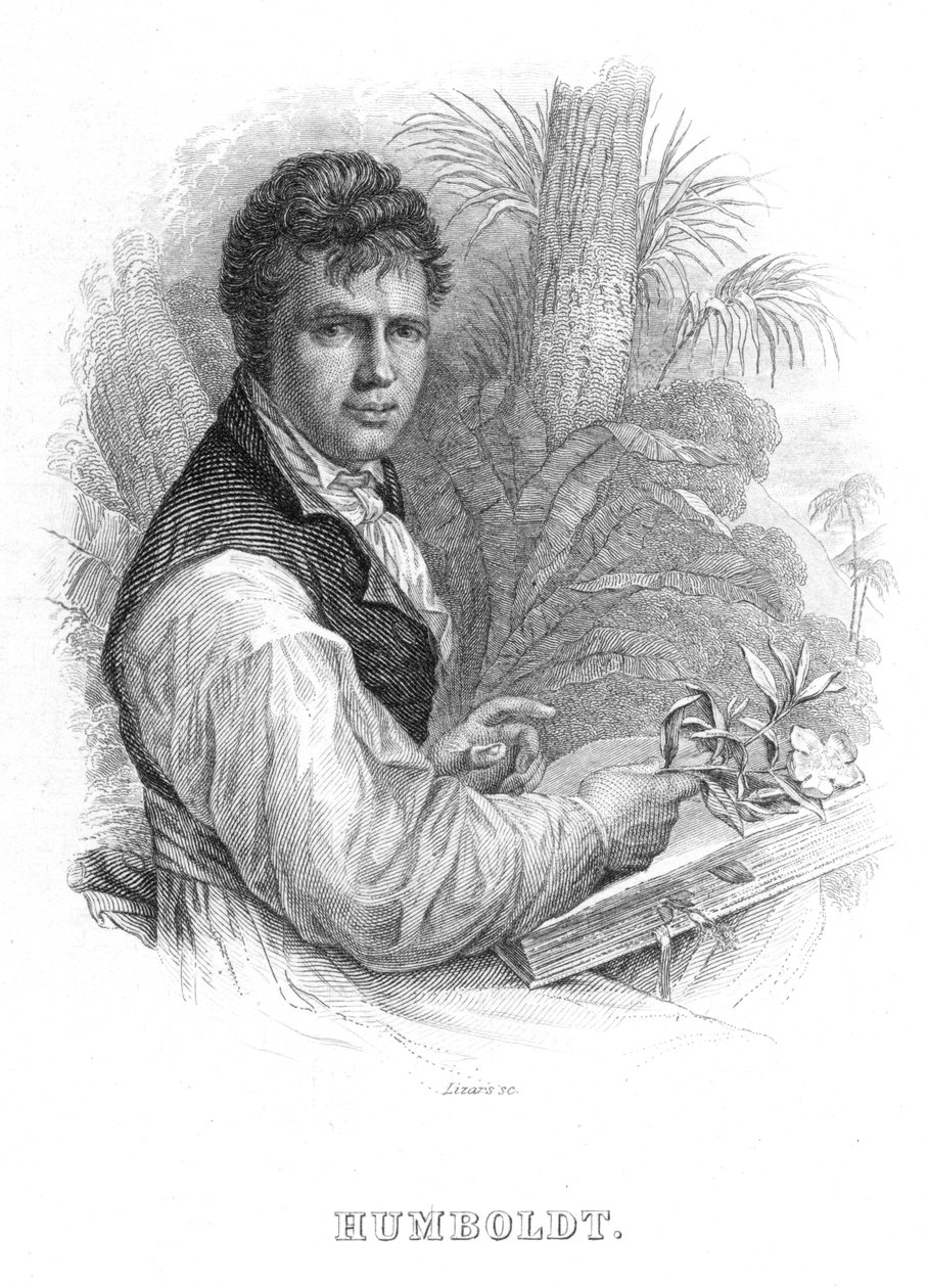 Alexander von Humboldt, niemiecki przyrodnik, c1830 autorstwa William Home Lizars