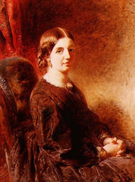 Portret siedzącej kobiety, podobno pani Huggins autorstwa William Huggins