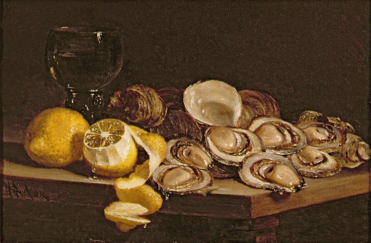 Badanie ostryg, 1884 autorstwa William Hughes