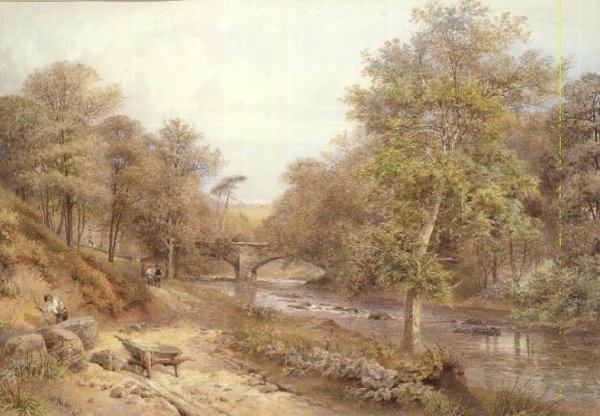 Wydobywanie nad rzeką autorstwa William Hull