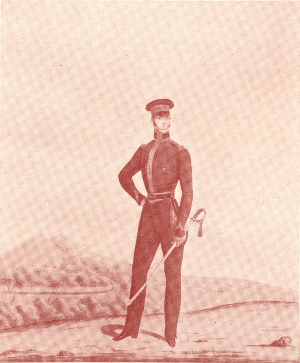Oficer strzelców Armii Madras, rozbierz, c1837-1843, 1909 autorstwa William Hunsley