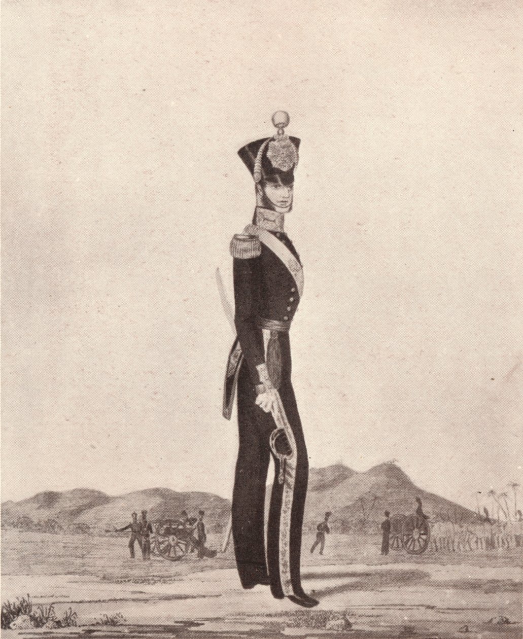 Oficerowie Artylerii Pieszej Armii Madras, 1841 1909 autorstwa William Hunsley