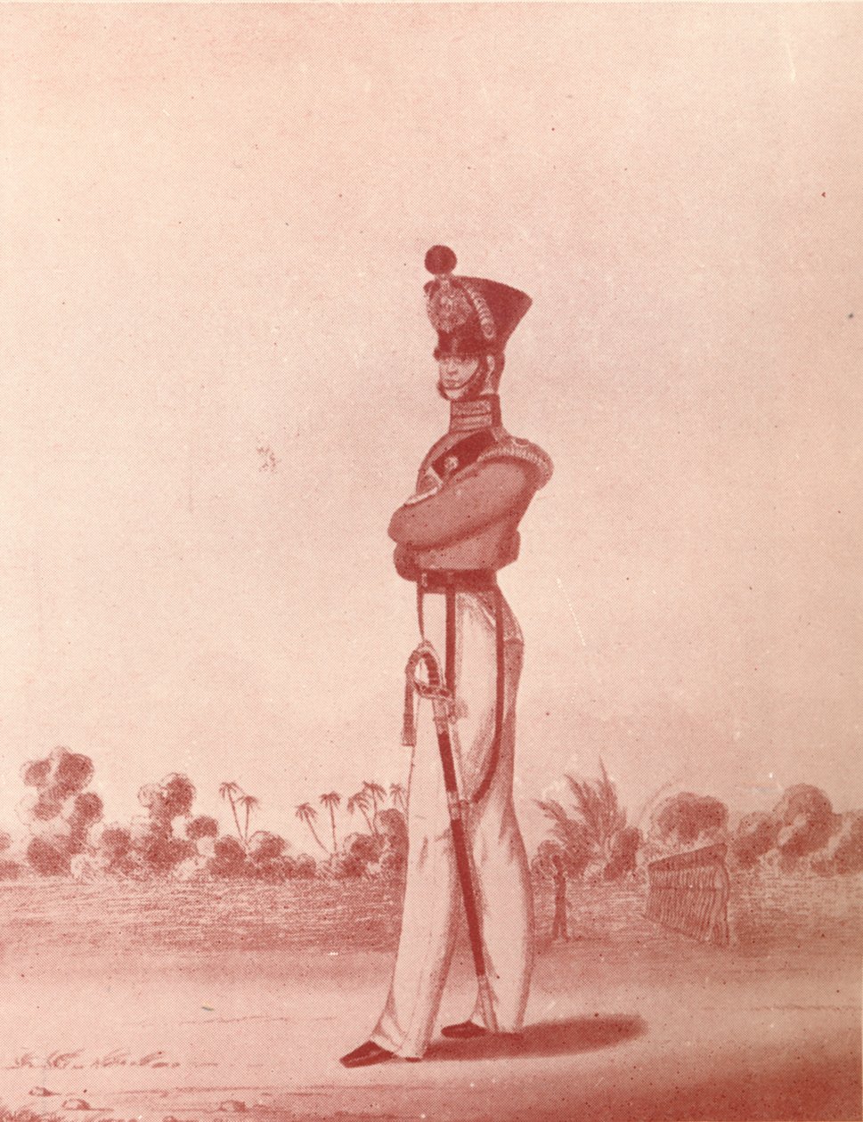 Oficerowie Lekkiej Piechoty Armii Madras, c1837-1843, 1909 autorstwa William Hunsley