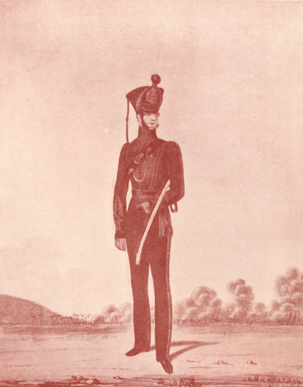Oficerowie strzelców Armii Madras, c1837-1843, 1909 autorstwa William Hunsley