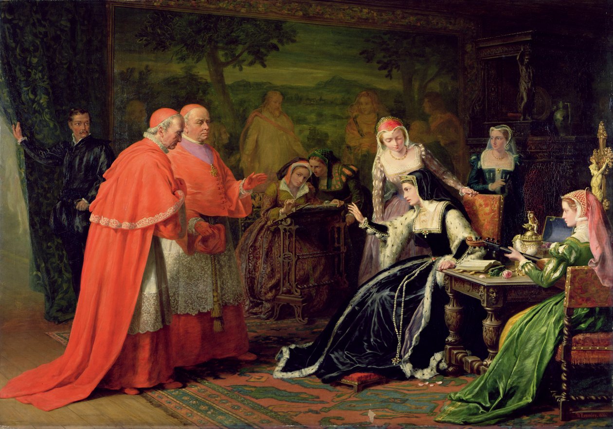 Katarzyna Aragońska z „Henryka VIII” Williama Szekspira autorstwa William III Bromley