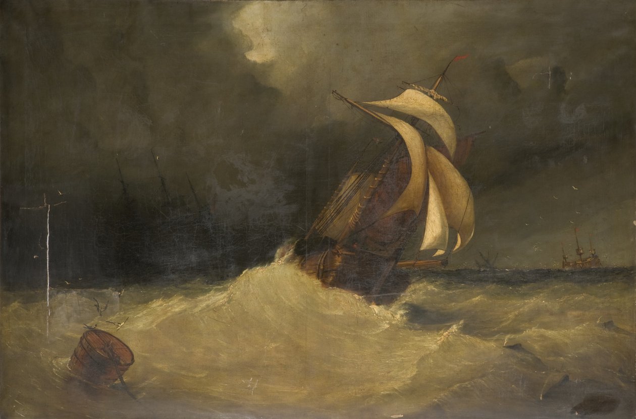 Seapiece (olej na płótnie) autorstwa William J. Leatham