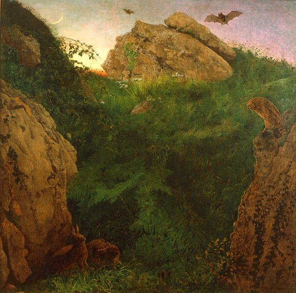 Zmierzch (olej na płótnie) autorstwa William J. Webbe or Webb