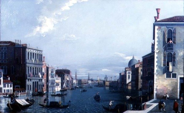 Canal Grande w kierunku Dogany i Pałacu Dożów autorstwa William James