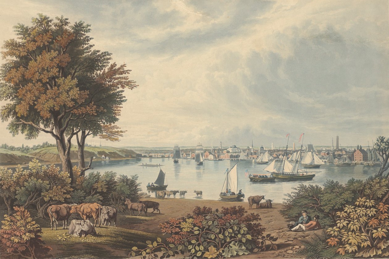Baltimore Zrobione w pobliżu Whetstone Point, opublikowane w 1831 r. autorstwa William James Bennett
