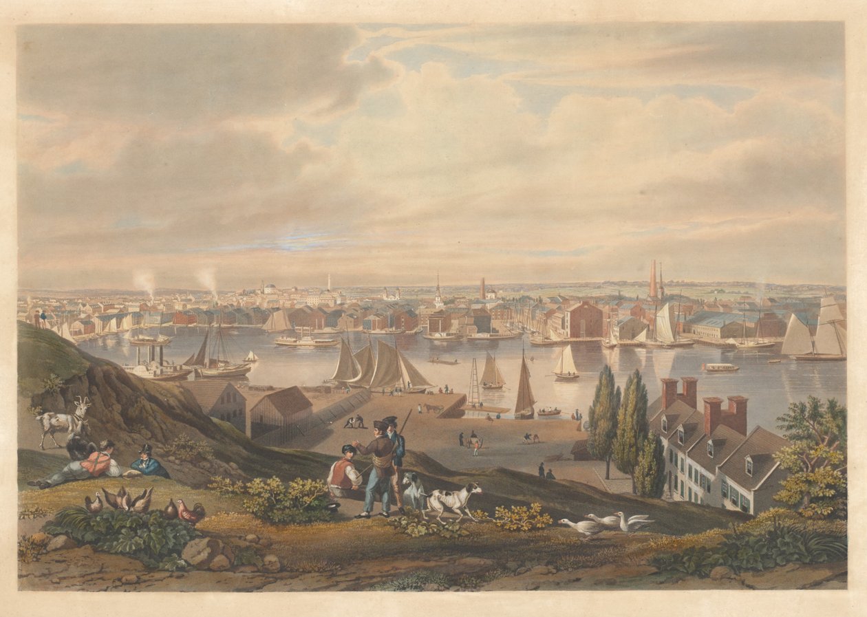Baltimore widziane z Federal Hill autorstwa William James Bennett