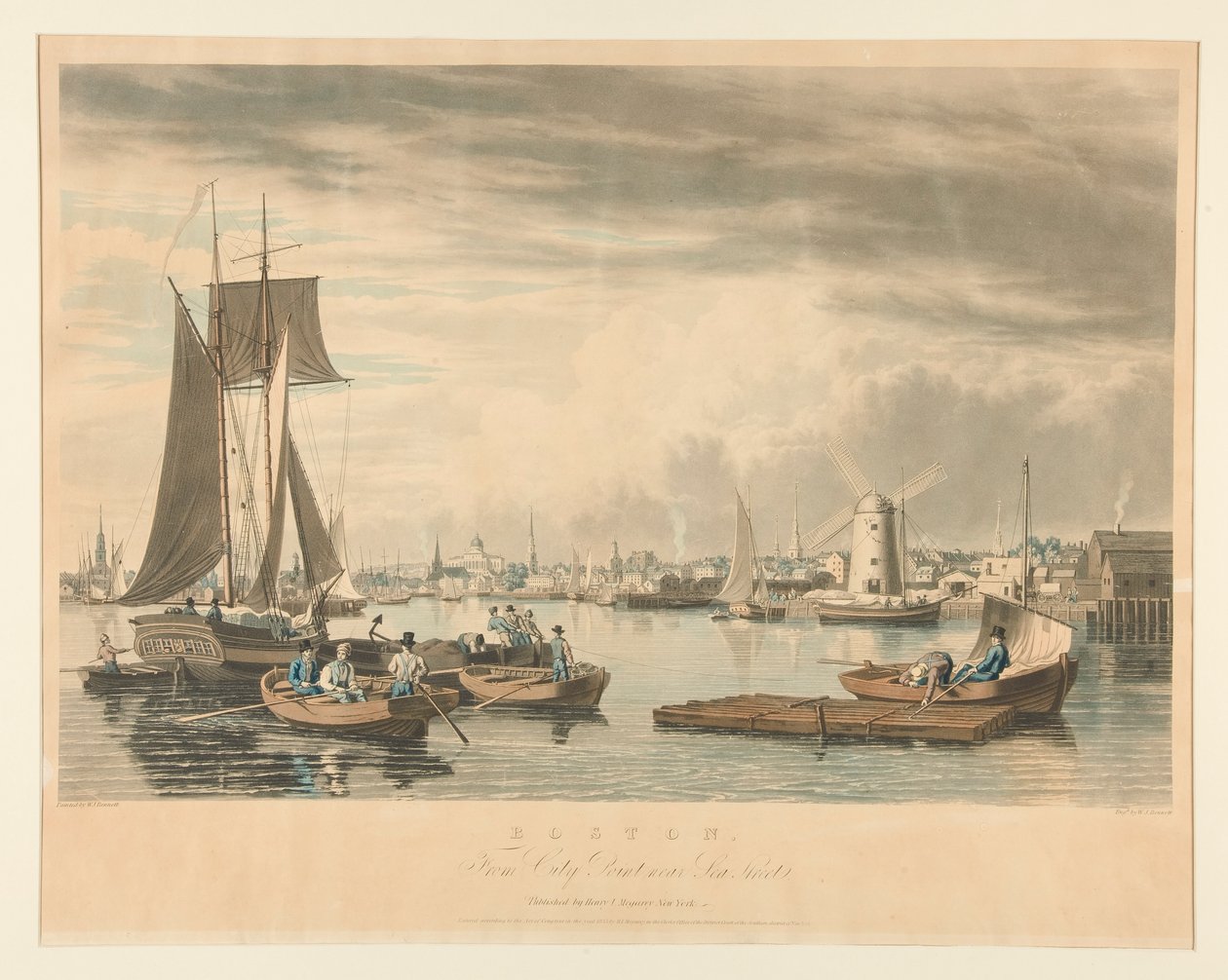 Boston / Z City Point w pobliżu Sea Street autorstwa William James Bennett