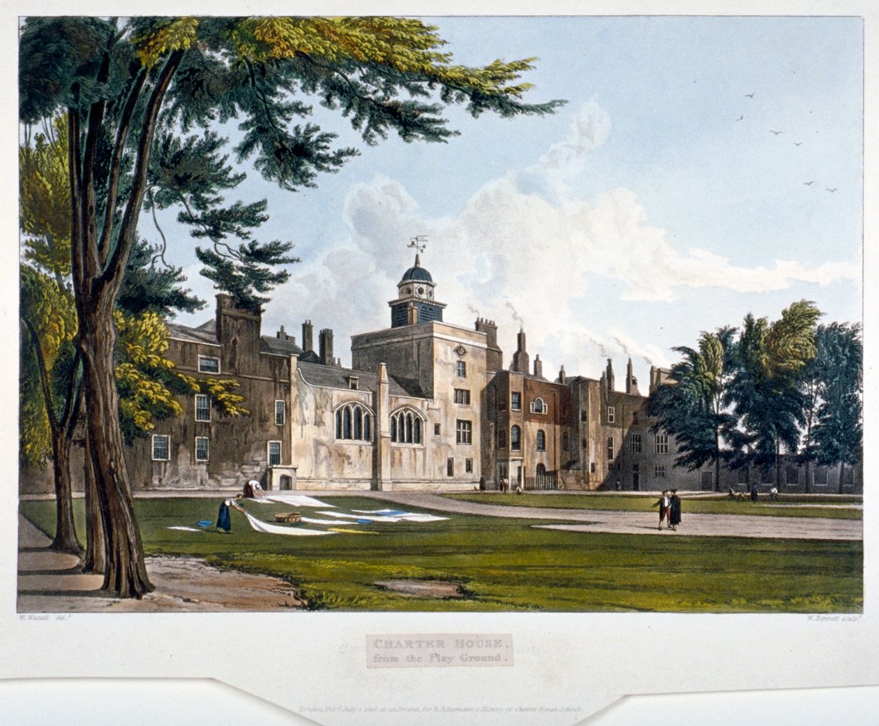 Charterhouse, Finsbury, Londyn, 1816 autorstwa William James Bennett