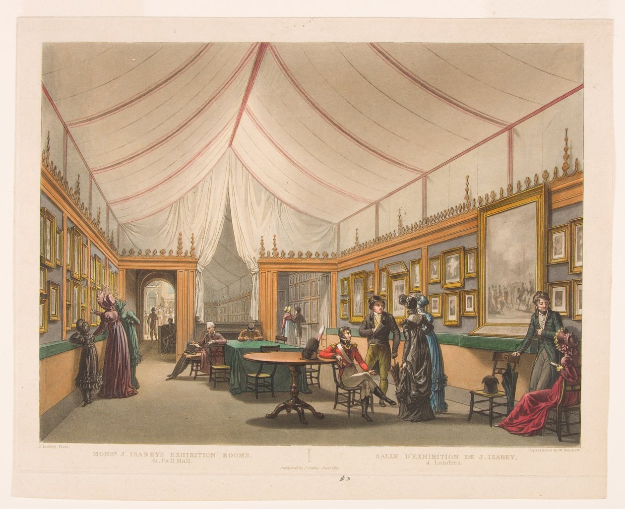 Monsr. Sale wystawowe J. Isabey autorstwa William James Bennett