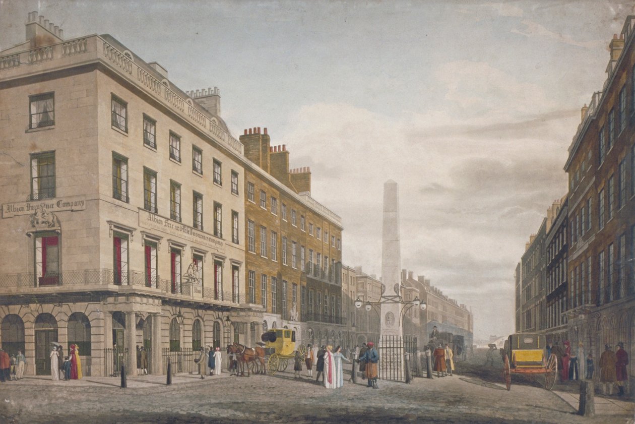 New Bridge Street, City of London, 1809 autorstwa William James Bennett