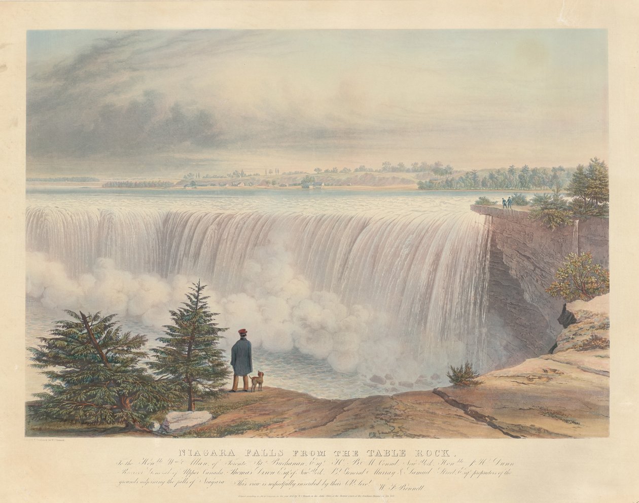 Wodospad Niagara ze Skały Stołowej autorstwa William James Bennett