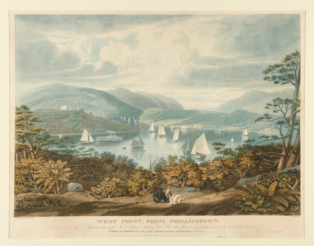 West Point, z Phillipstown autorstwa William James Bennett