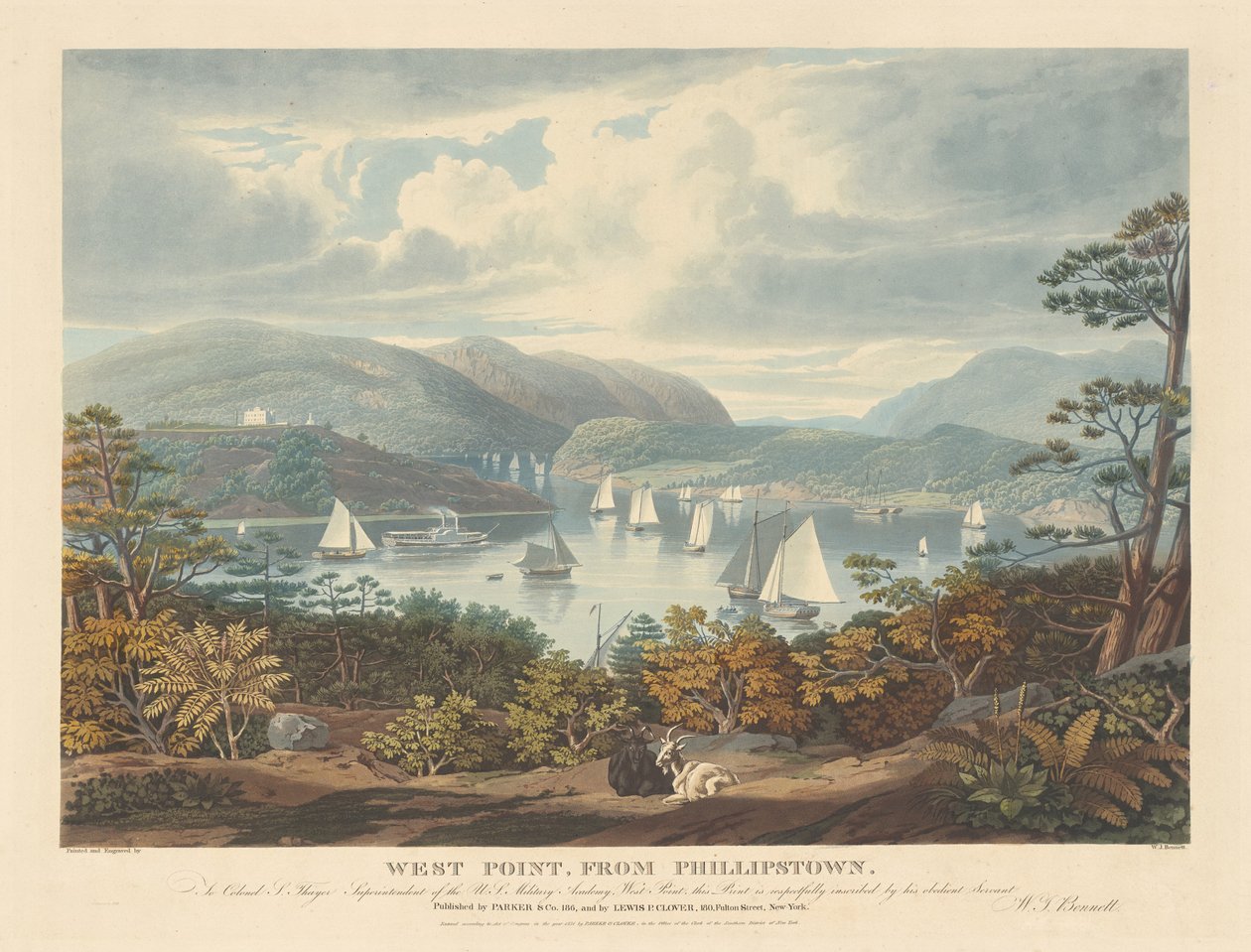West Point, z Phillipstown autorstwa William James Bennett