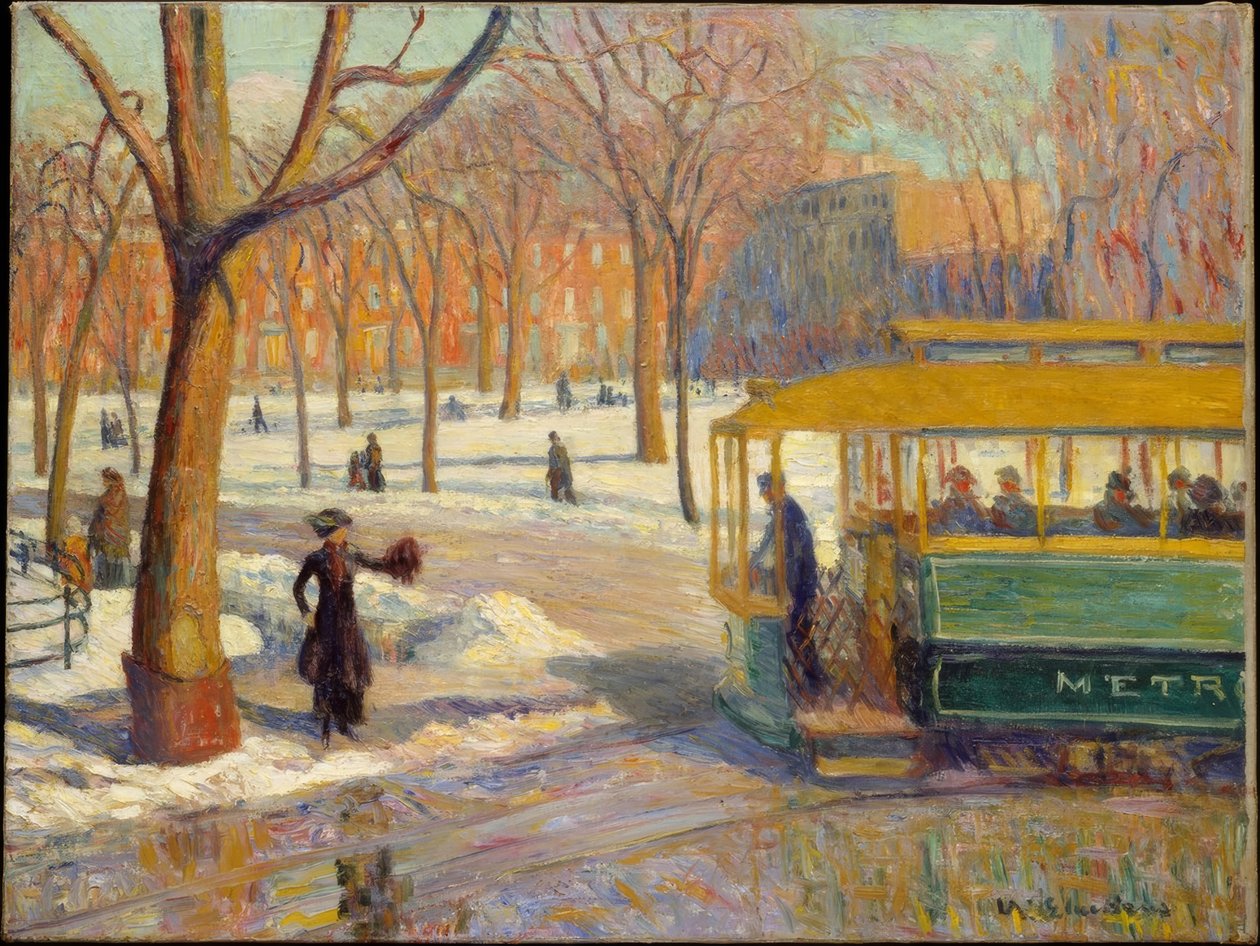 Zielony samochód autorstwa William James Glackens