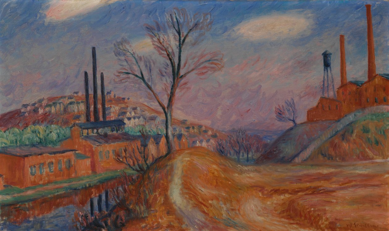 Krajobraz – Fabryki autorstwa William James Glackens