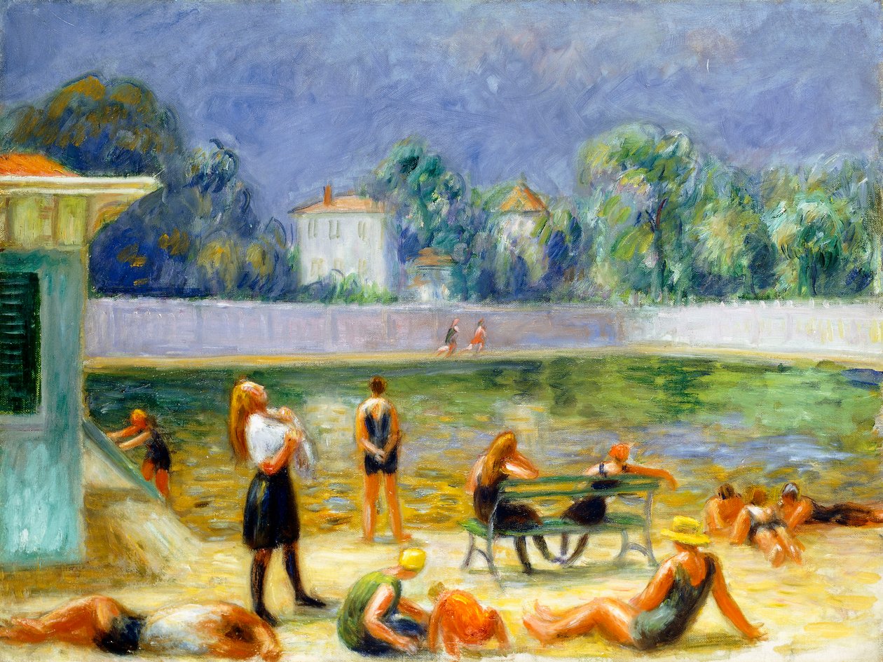 Zewnętrzny basen autorstwa William James Glackens