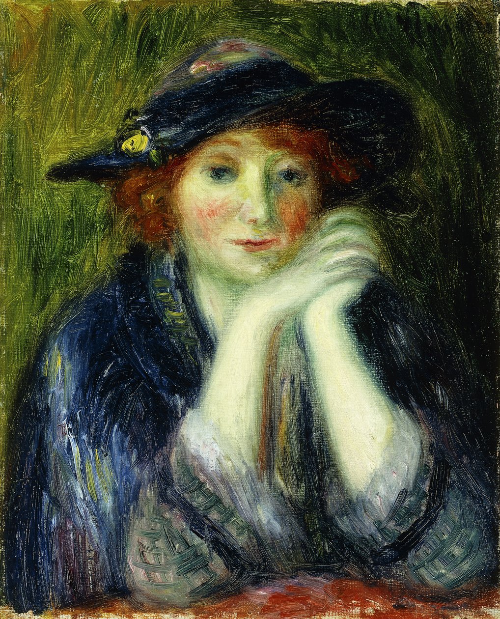 Studium portretowe modelki artysty autorstwa William James Glackens