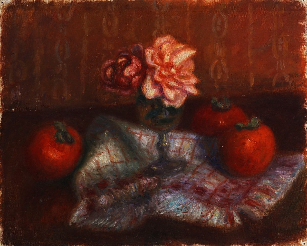 Róże i persymony autorstwa William James Glackens
