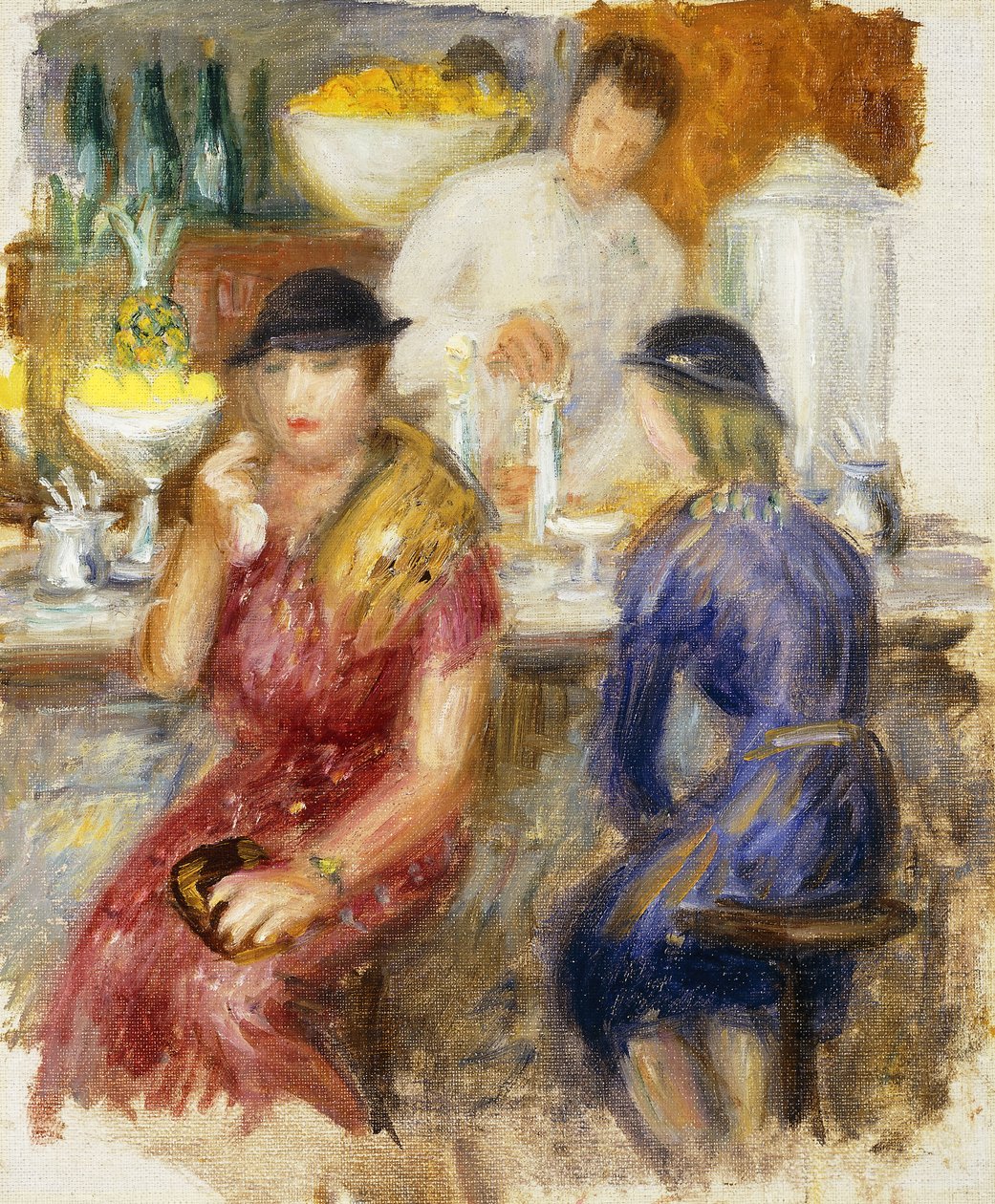 Studium dla „Fontanny sodowej” autorstwa William James Glackens