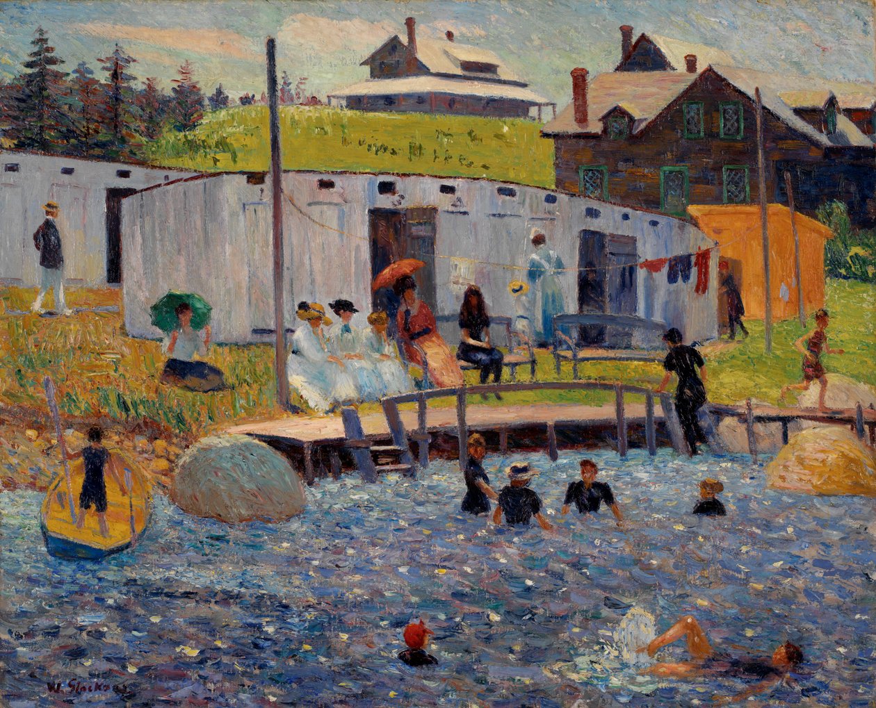 Godzina kąpieli, Chester, Nowa Szkocja autorstwa William James Glackens