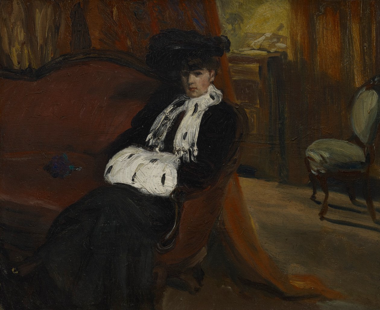 Gronostaj Muff autorstwa William James Glackens