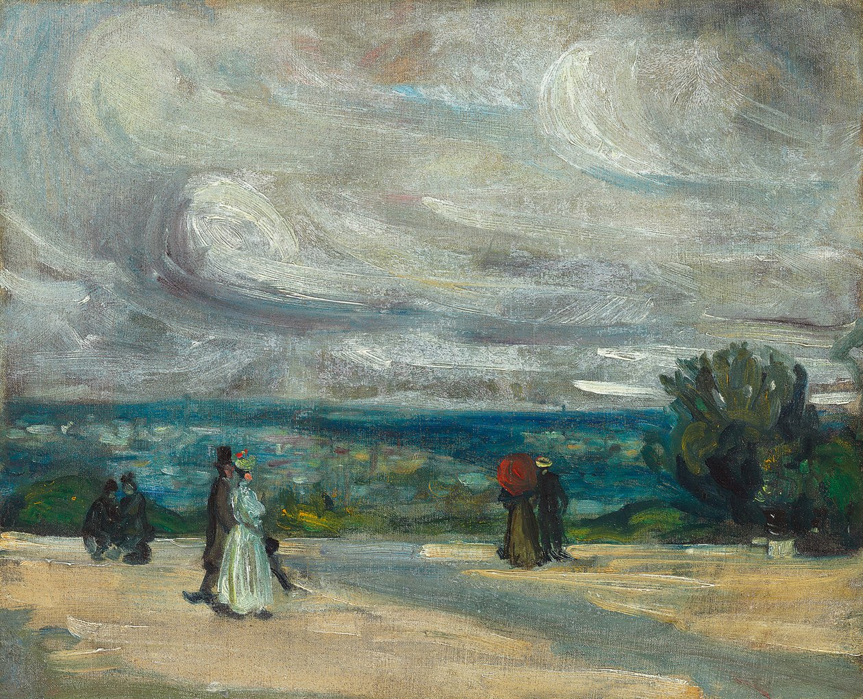 Taras (olej na płótnie) autorstwa William James Glackens