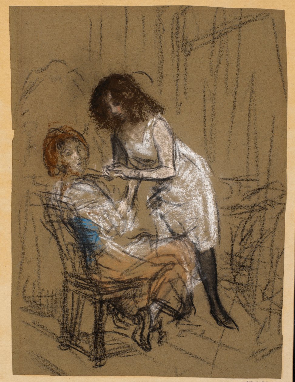 Dwie kobiety (jedna siedząca) autorstwa William James Glackens