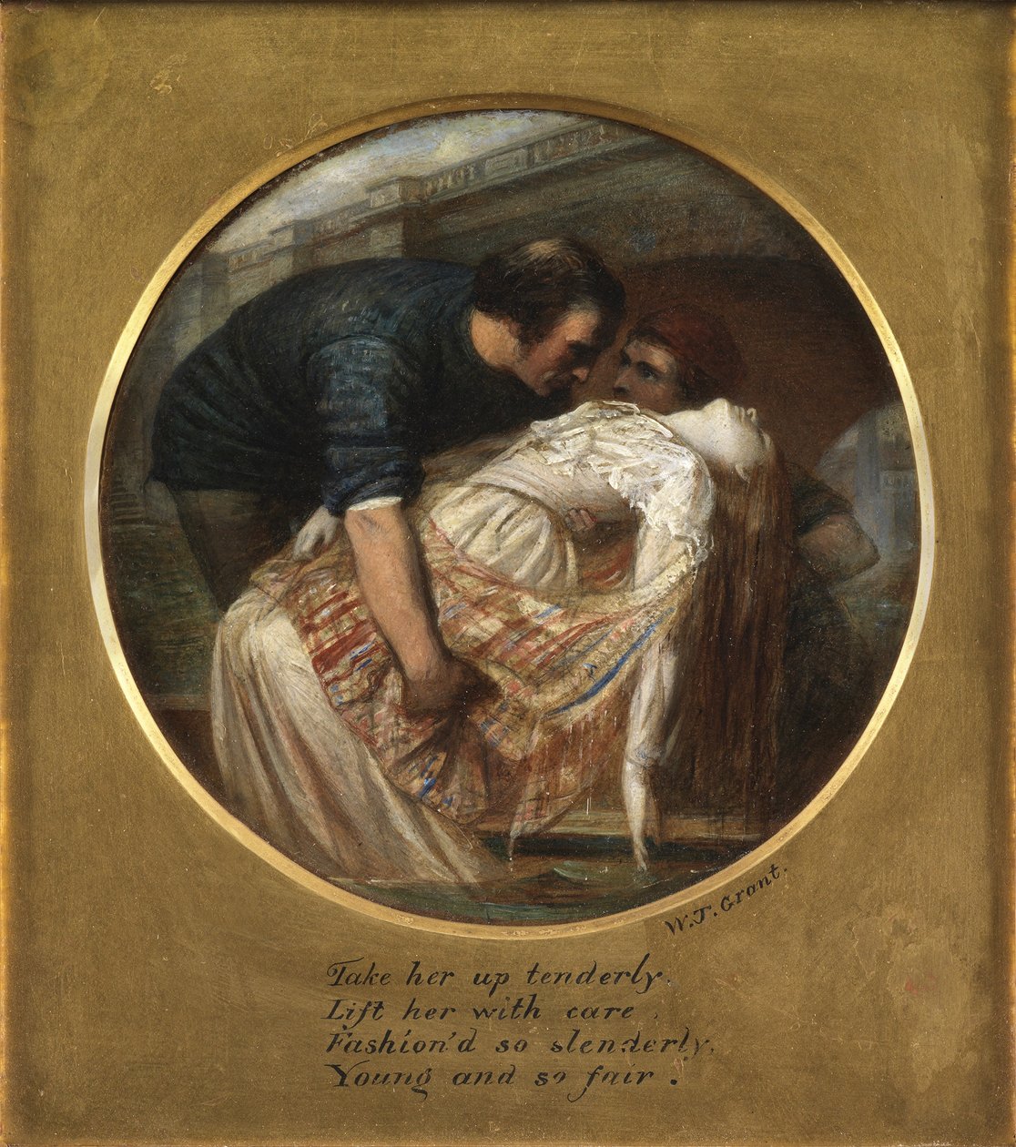 Most Westchnień (olej na desce) autorstwa William James Grant