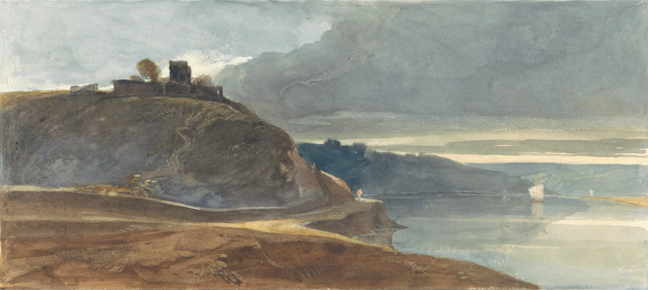 Zamek nad ujściem rzeki autorstwa William James Muller