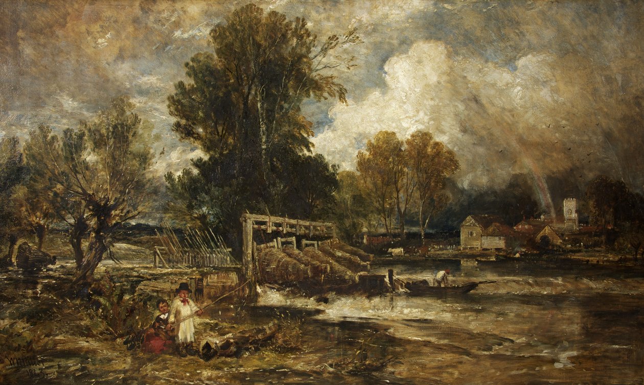 Bucks węgorza w Goring autorstwa William James Muller