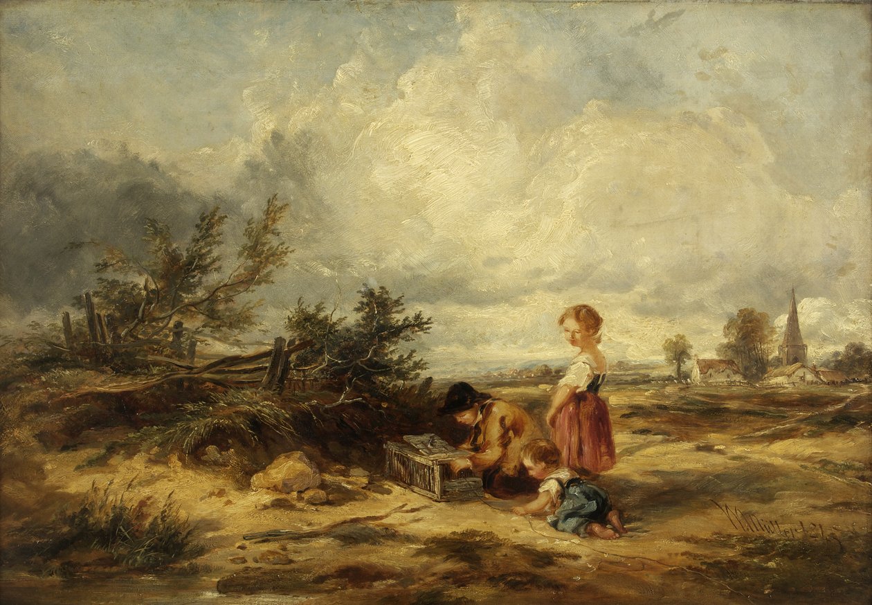 Hampstead Heath, pułapka na ptaki autorstwa William James Muller