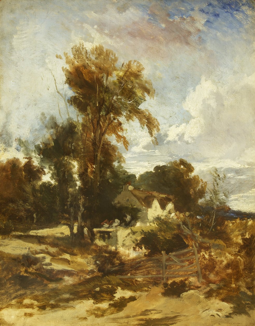 W pobliżu Roe, Północna Walia, prawdopodobnie 1842 (olej na płótnie) autorstwa William James Muller
