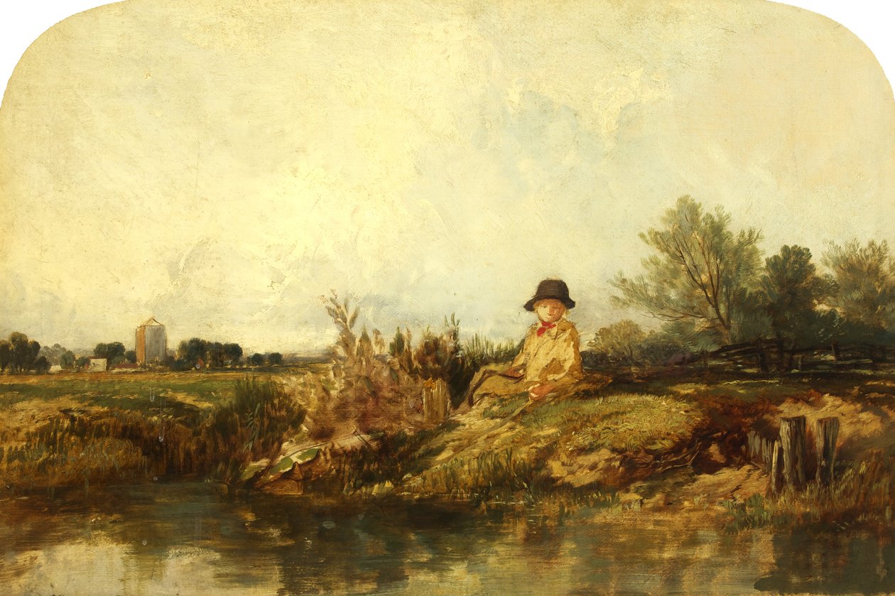 Na Medway, prawdopodobnie 1841 (olej na płótnie) autorstwa William James Muller