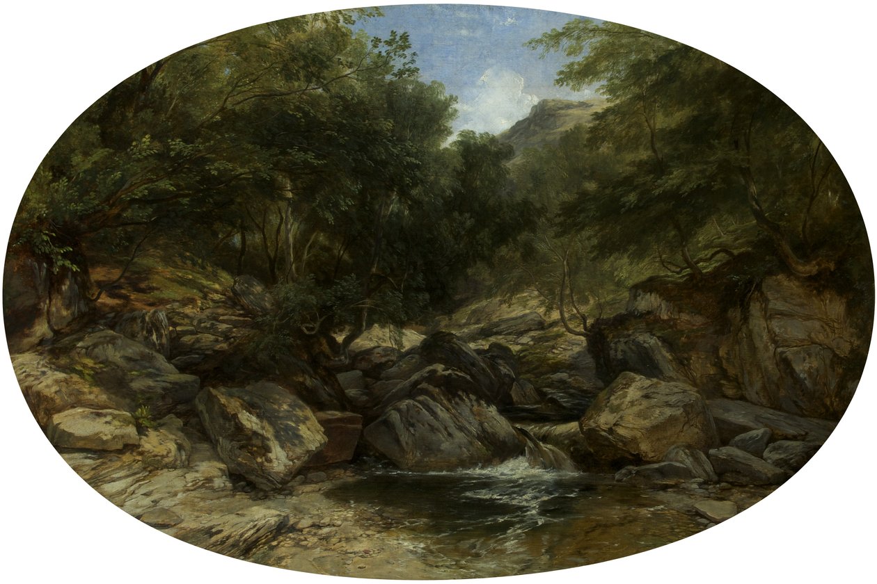 Rocky Stream w Lynmouth autorstwa William James Muller