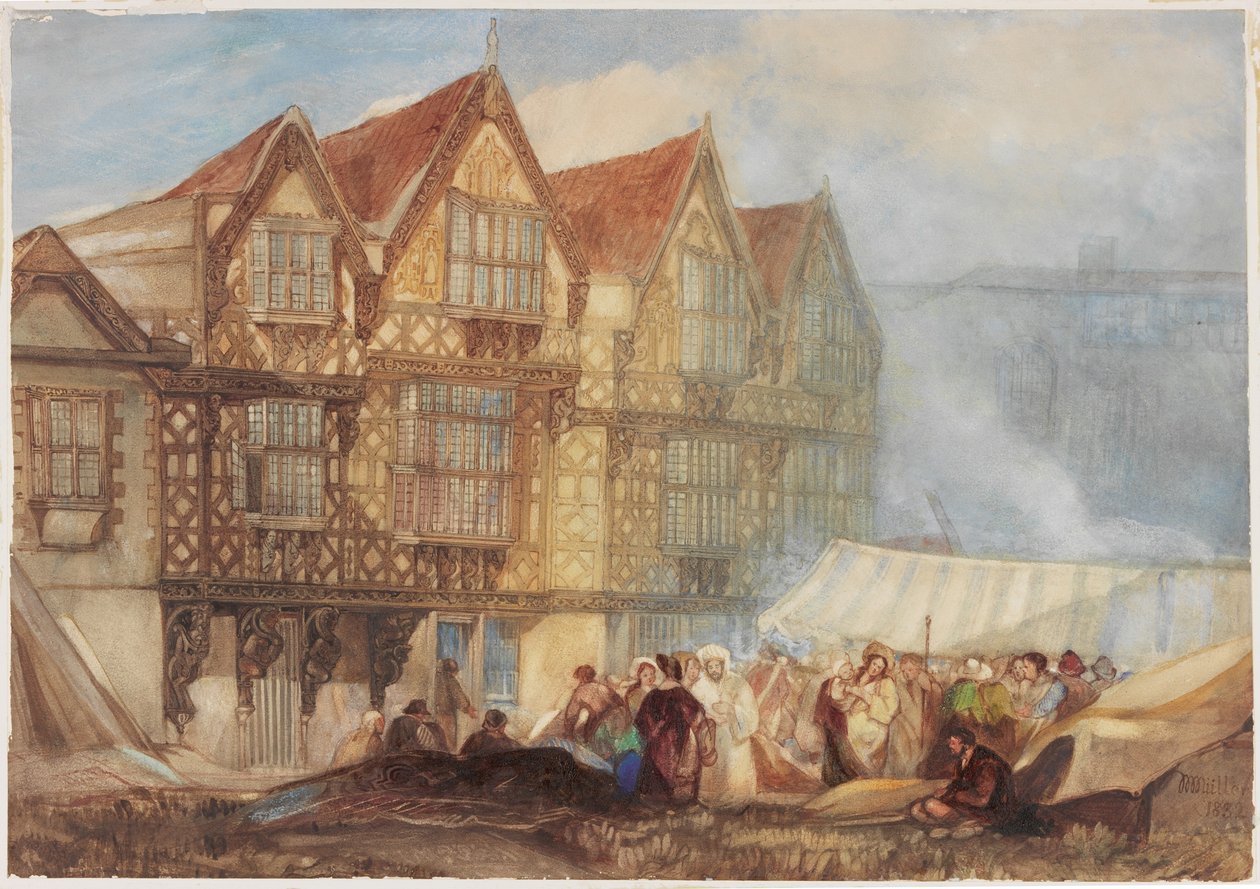 Szpital św. Piotra, Bristol (wc na papierze tkanym) autorstwa William James Muller