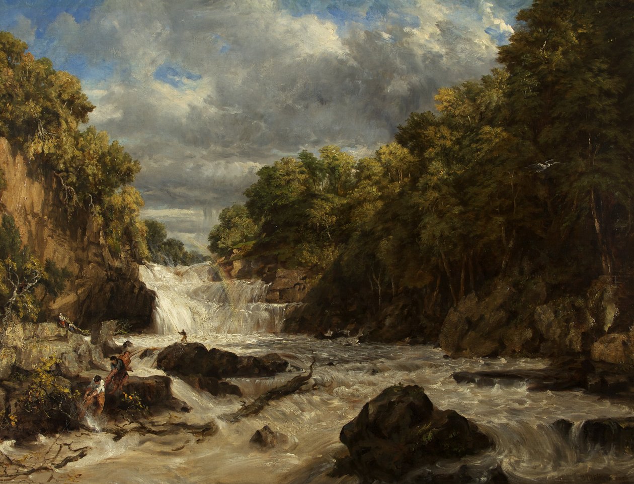 Swallow Falls, Bettws-y-Coed autorstwa William James Muller