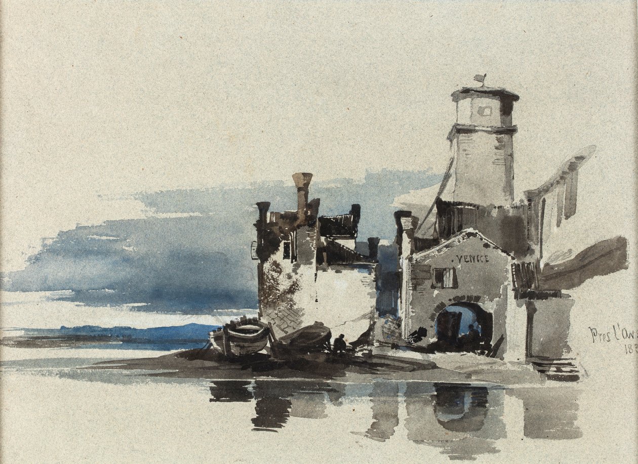 Wenecja, w pobliżu Arsenału autorstwa William James Muller