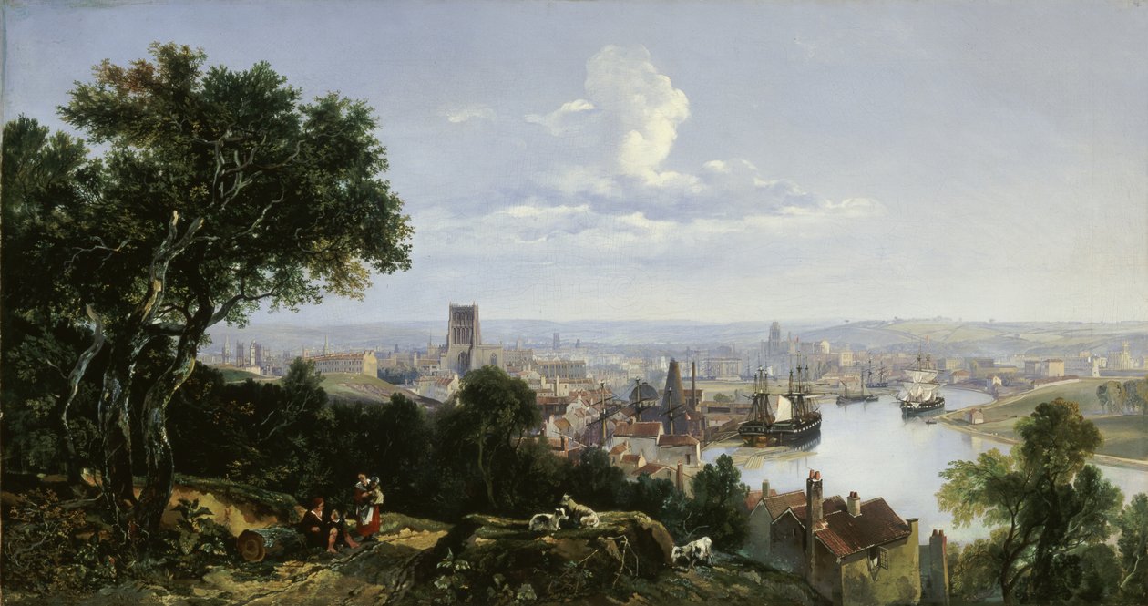 Widok na Bristol z Clifton Wood autorstwa William James Muller