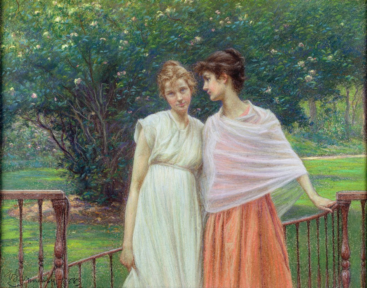 Tajemnica, 1889 (pastel na papierze) autorstwa William John Hennessy