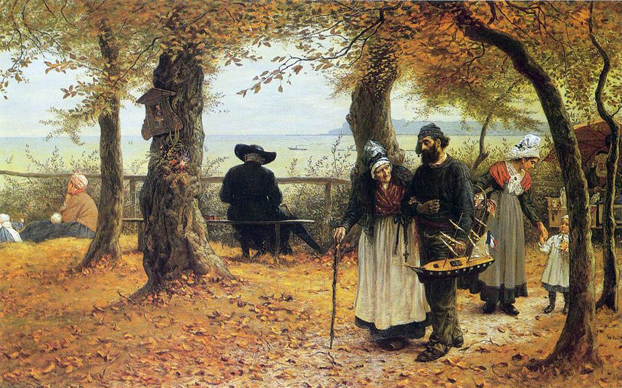 Wniesienie Ex-voto do Kościoła, 1875 autorstwa William John Hennessy