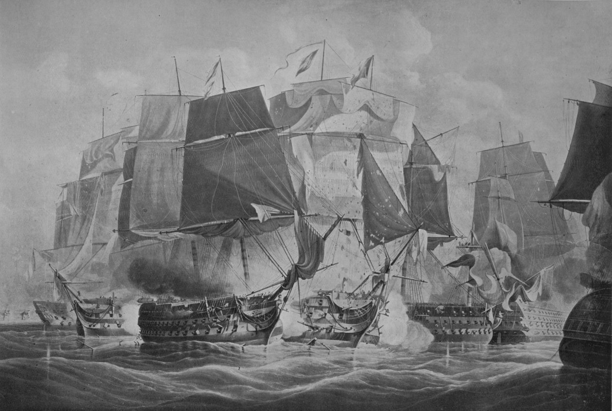 Trafalgar, ok. 1806 r. autorstwa William John Huggins