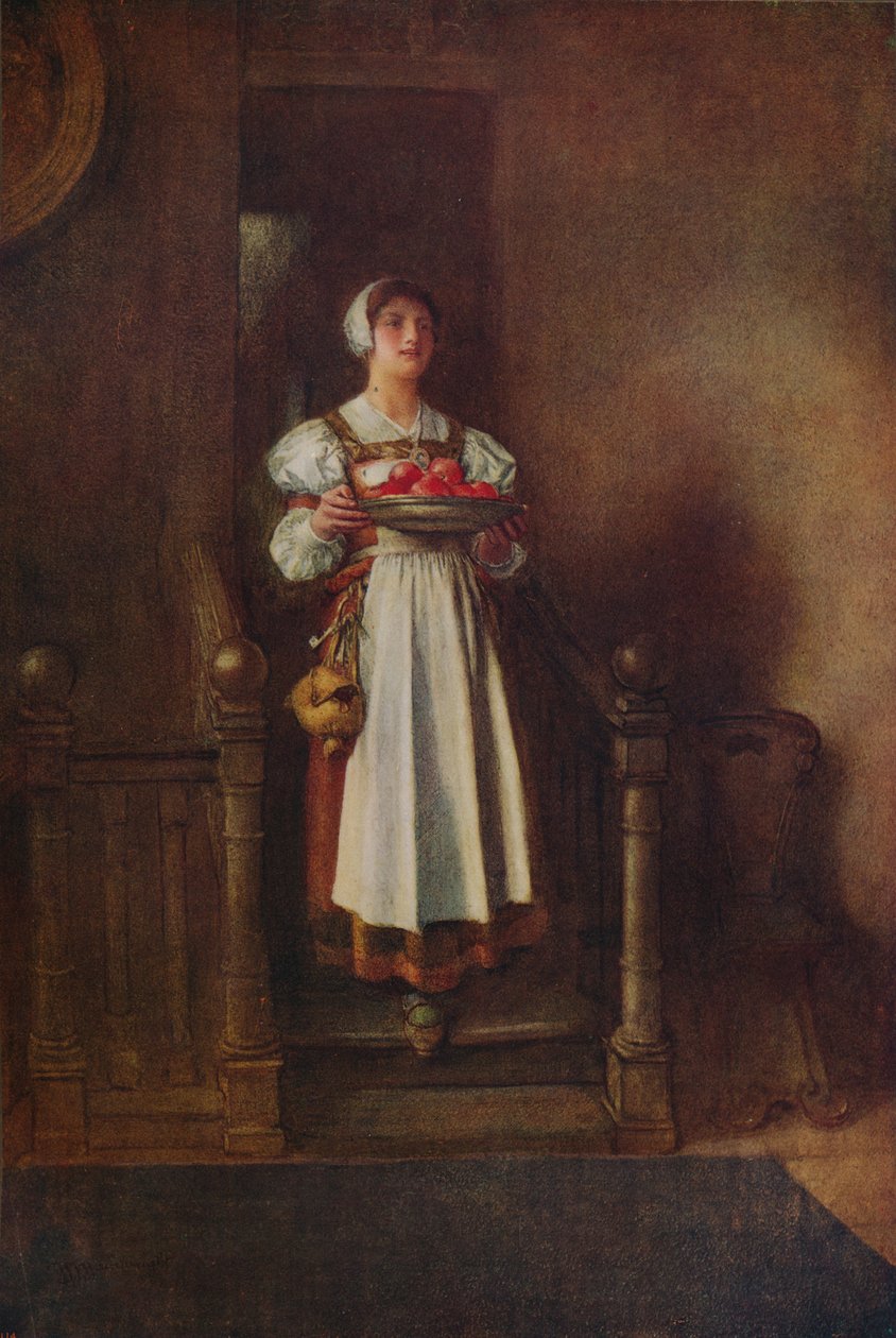 Pokojówka z hostelu, ok. 1800 autorstwa William John Wainwright