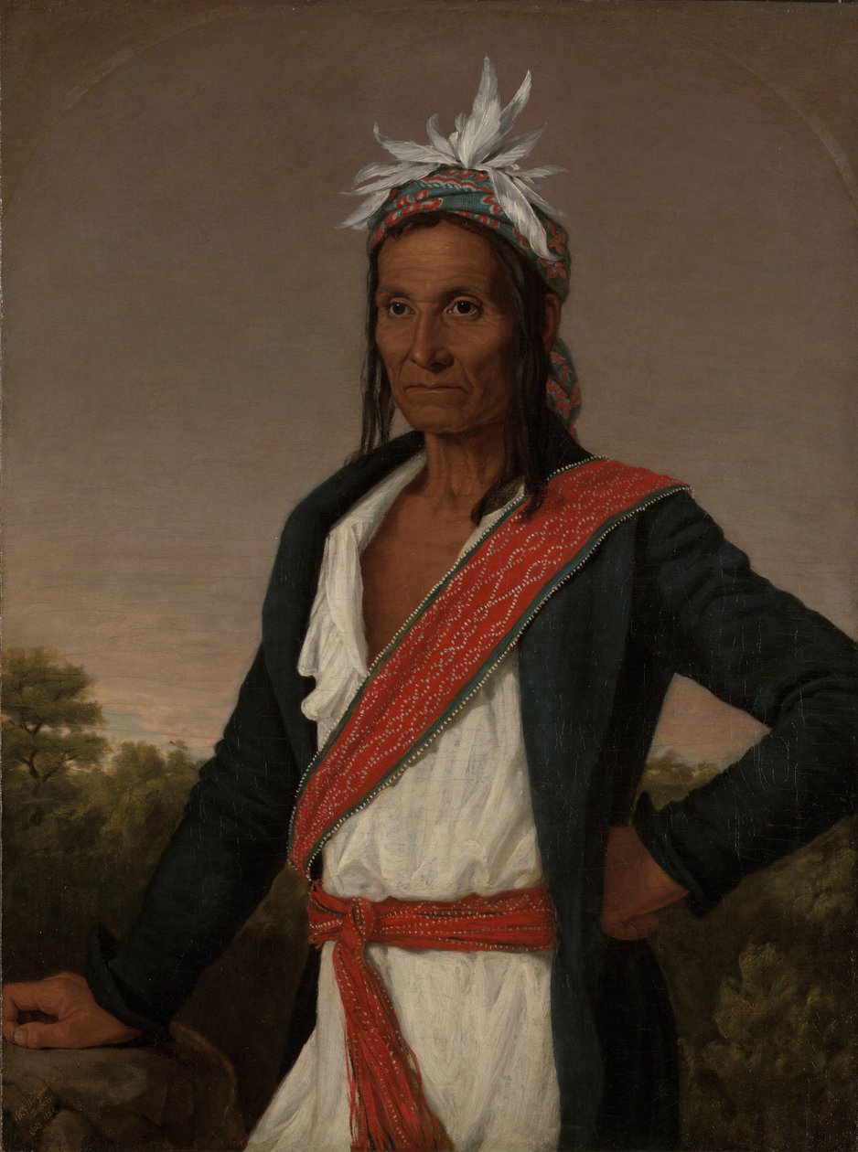 Kapitan Cold lub Ut-ha-wah (Onondaga, ok. 1770 autorstwa William John Wilgus