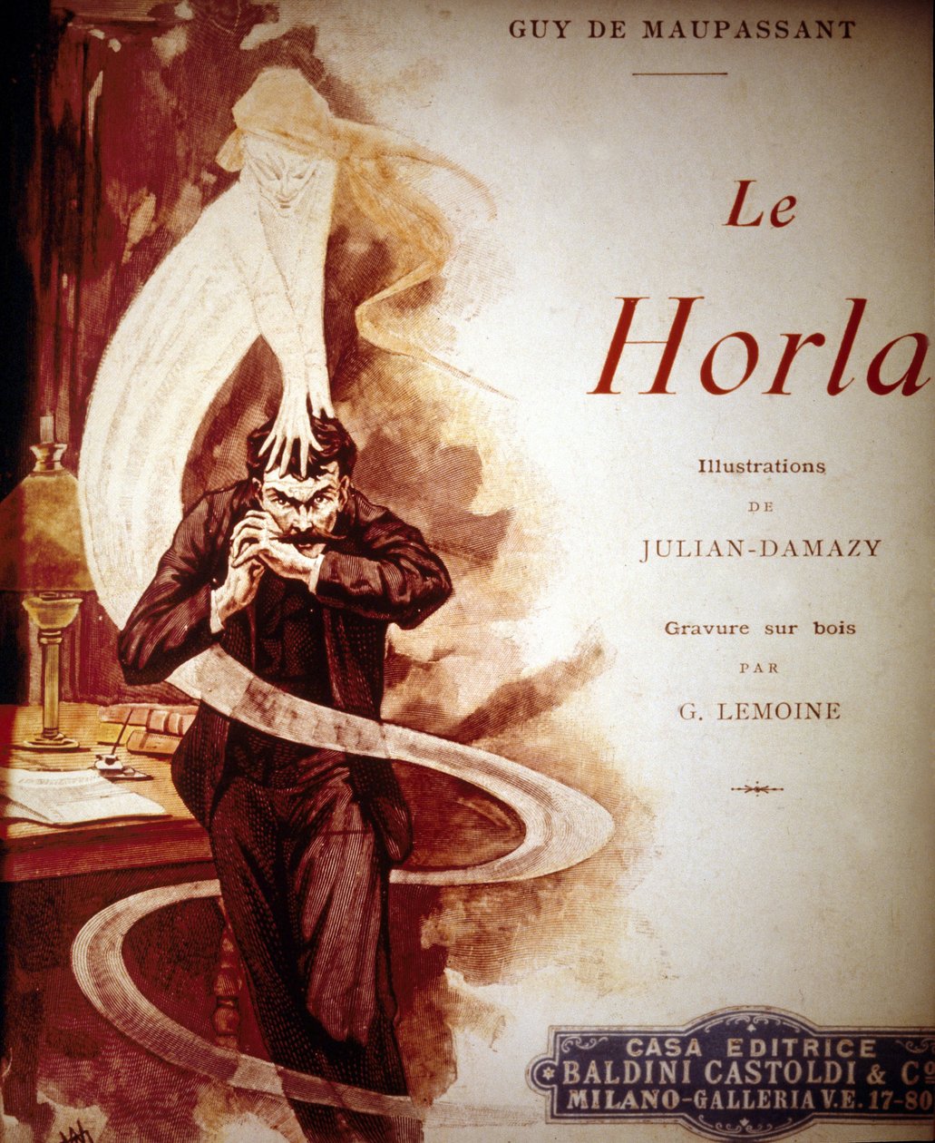 Okładka „The Horla” Guya de Maupassanta. Ilustracja Williama Juliana Damazy
